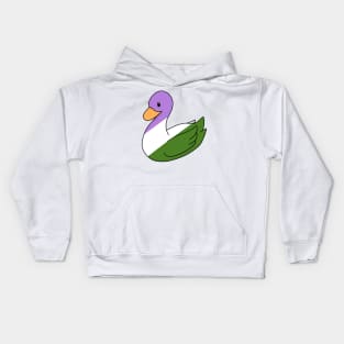 Genderqueer Duck Kids Hoodie